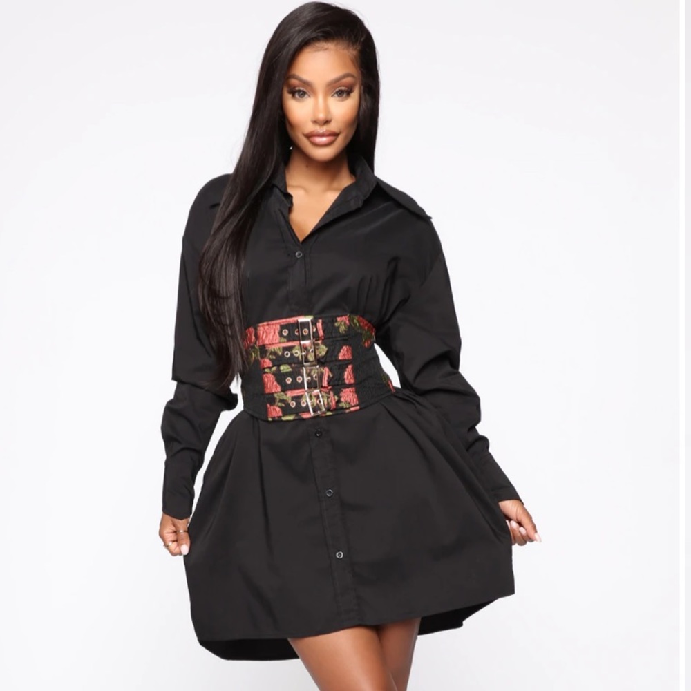 NWT Fashion Nova Shirtdress with Belt